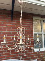 Sierlijke ijzeren Kroonluchter, Huis en Inrichting, Lampen | Kroonluchters, Ophalen of Verzenden, Zo goed als nieuw, Metaal, Brocante/Landelijk