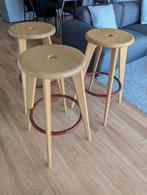 🟢 3 x Vitra "Tabouret Haut" krukken - Prouvé Edition, Ophalen, Met voetsteun, 60 tot 90 cm, Zo goed als nieuw