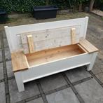 Houten klepbank wit, Ophalen, Gebruikt