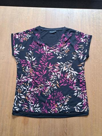 T-shirt dames zwart met all-over print maat M beschikbaar voor biedingen