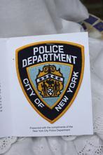 Police Department City of New York grote stoffen badge nieuw, Embleem of Badge, Amerika, Overige soorten, Ophalen of Verzenden
