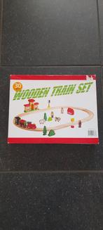 Houten treinbaan  Wooden train set, Overige typen, Gebruikt, Ophalen of Verzenden