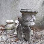 Tuinvaas , sokkel , leeuw , tuinbeeld uit frankrijk, Tuin en Terras, Tuinbeelden, Ophalen, Gebruikt