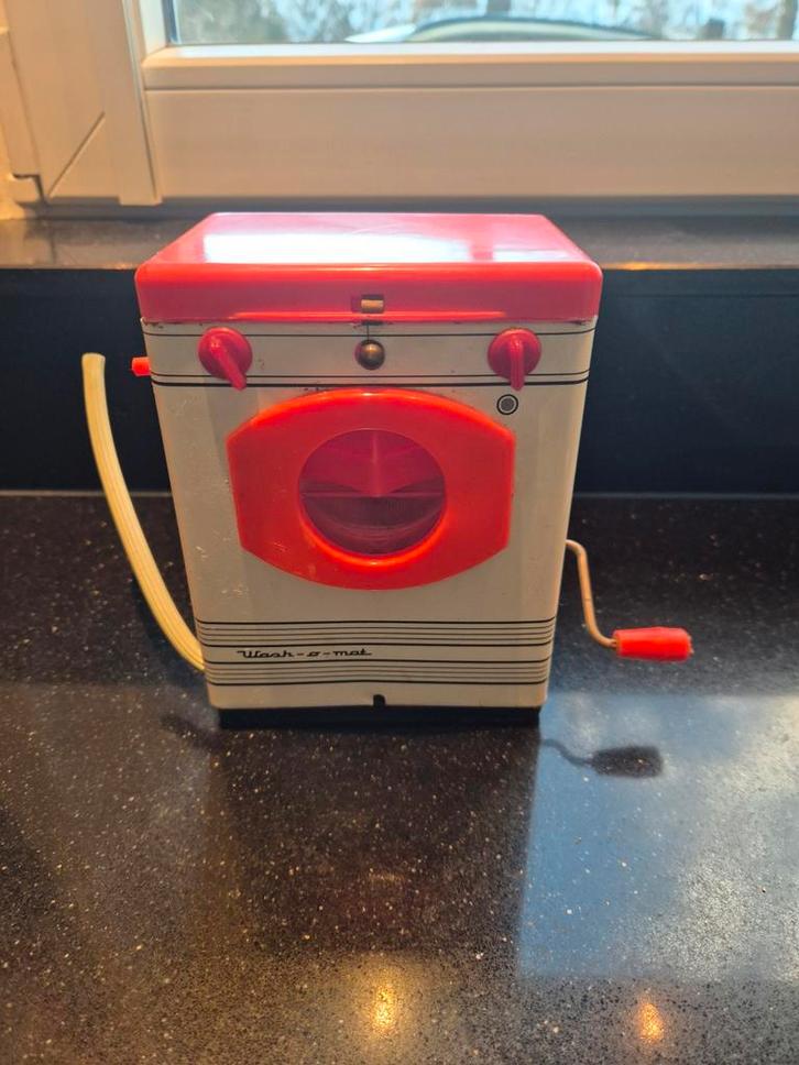 Vintage Kinder Wasmachine - 63 jaar oud, Antiek en Kunst, Antiek | Speelgoed, Ophalen of Verzenden