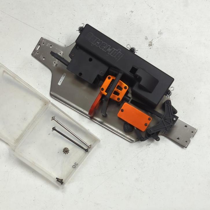 Chassis + motor mount HPI Bullet Flux, perfect voor ombouw, Hobby en Vrije tijd, Modelbouw | Radiografisch | Auto's, Gebruikt