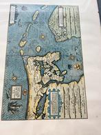 Oude kaart noord holland, Ophalen of Verzenden, Gebruikt, Schilderij, Minder dan 50 cm