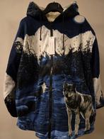 Zwart vest, Wolf, printvest, Ophalen of Verzenden, Nieuw, Overige maten, Zwart