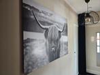 140x100cm Schotse hooglander op hout., Huis en Inrichting, Woonaccessoires | Schilderijen, Tekeningen en Foto's, Ophalen, Minder dan 50 cm