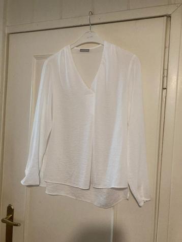 Elegante witte wijde blouse van Dorothy Perkins, maat L beschikbaar voor biedingen