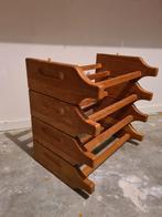 Vintage houten wijnrek, Ophalen, Zo goed als nieuw, Hout, Minder dan 50 cm