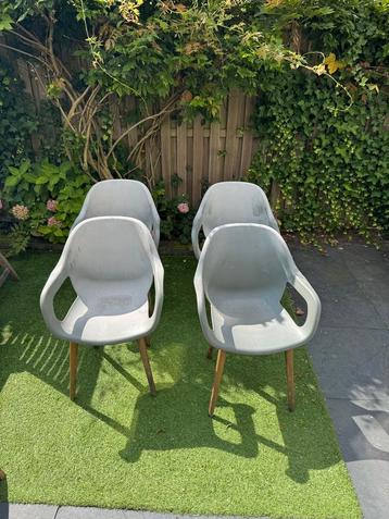 4 kuipstoelen voor in de tuin - Olive groen beschikbaar voor biedingen