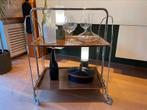 Bremshey Gerlinol Dinett vintage serveerwagen inklapbaar, Huis en Inrichting, Tafels | Sidetables, Ophalen, Metaal, 50 tot 100 cm