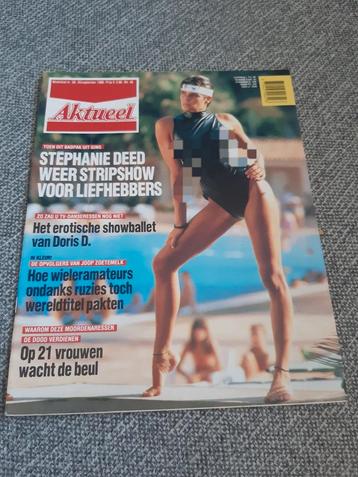 38.Aktueel 1986. Prinses Stephanie. Doris D. Huub Rothengatt beschikbaar voor biedingen