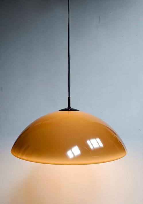 XL Vintage Hanglamp jaren 1970, Huis en Inrichting, Lampen | Wandlampen, Gebruikt, Glas, Kunststof, Ophalen