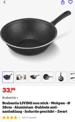 Brabantia Nonstick wokpan 28 cms, Inductieplaat, Nieuw, Ophalen of Verzenden, Rvs