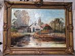 schilderij maat lijst 85 cm b 64 cm h. RA v/d Veen, Antiek en Kunst, Ophalen of Verzenden