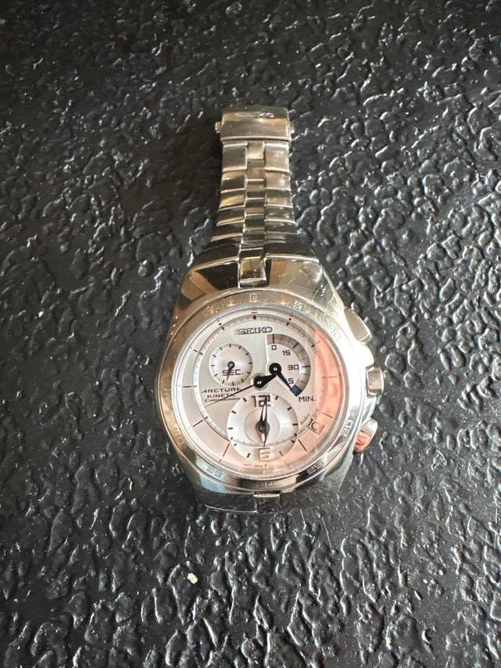 Seiko Arctura Kinetic Chronograph Vintage Horloge, Sieraden, Tassen en Uiterlijk, Horloges | Heren, Gebruikt, Polshorloge, Seiko