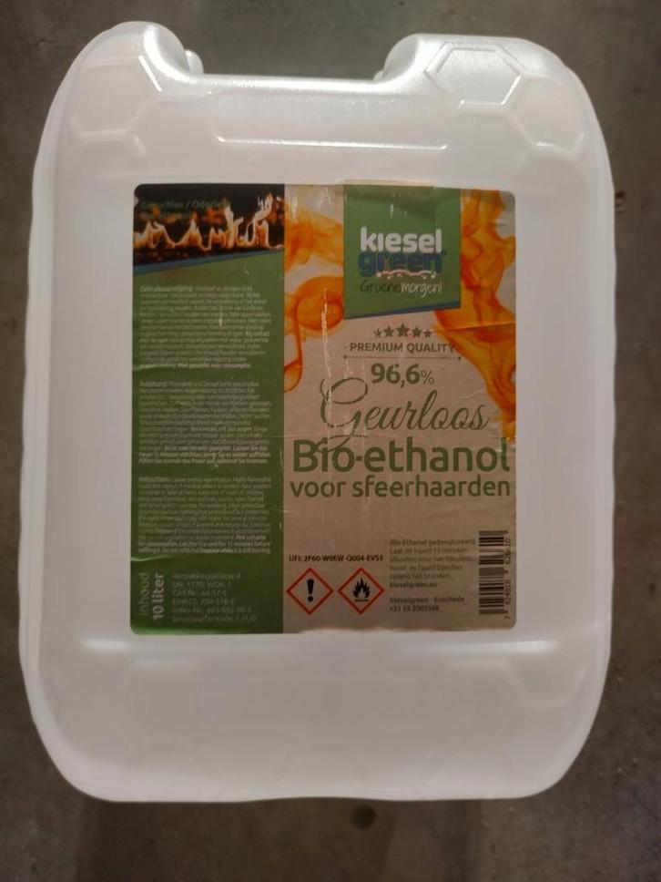 KieselGreen Bio-ethanol - 10 liter - sfeerhaarden, Huis en Inrichting, Haarden, Nieuw, Overige soorten, Ophalen