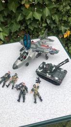 Leger speelgoed: groot vliegtuig, tank en militairen, Ophalen of Verzenden, Gebruikt
