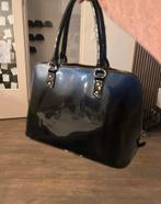 Donkerblauw laktas, Ophalen of Verzenden, Gebruikt, Blauw, Handtas