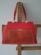 Italiaans leren tas van Vera Pelle, Sieraden, Tassen en Uiterlijk, Tassen | Damestassen, Ophalen of Verzenden, Nieuw, Rood, Schoudertasje