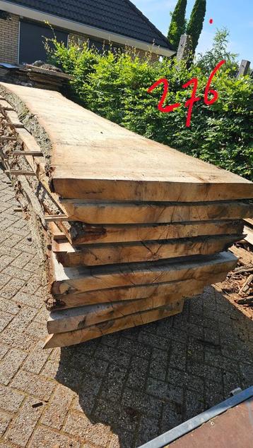 Amerikaans eiken stam gezaagd, tafelblad, schaaldelen 100cm beschikbaar voor biedingen