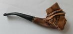 Oude Meerschuim pijp met beschilderde Kop, Ophalen of Verzenden, Gebruikt, (Water)pijp
