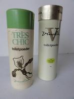 VINTAGE 2 bussen Vinolia Tres Chic talkpoeder, Verzamelen, Parfumverzamelingen, Verzenden, Nieuw, Overige typen, Gevuld