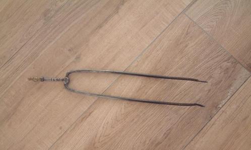 antieke tang met koperen knop voor kachel, Antiek en Kunst, Antiek | Gereedschap en Instrumenten, Ophalen of Verzenden
