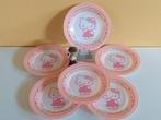 6 nieuw Vintage  Hello Kitty Nordic  Luminarc borden bord, Nieuw, Ophalen of Verzenden, Glas, Bord(en)