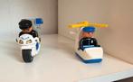 Duplo politie op motor en helikopter., Kinderen en Baby's, Speelgoed | Duplo en Lego, Ophalen of Verzenden, Zo goed als nieuw