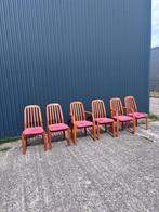6 x dyrlund vintage eetkamerstoel stoelen deens teak, Huis en Inrichting, Stoelen, Ophalen, Gebruikt, C, Vijf, Zes of meer stoelen