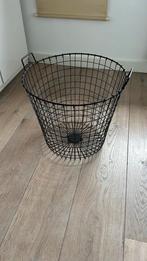 Metalen mand, Huis en Inrichting, Woonaccessoires | Schalen en Manden, Ophalen, Zo goed als nieuw, Rond, Overige materialen