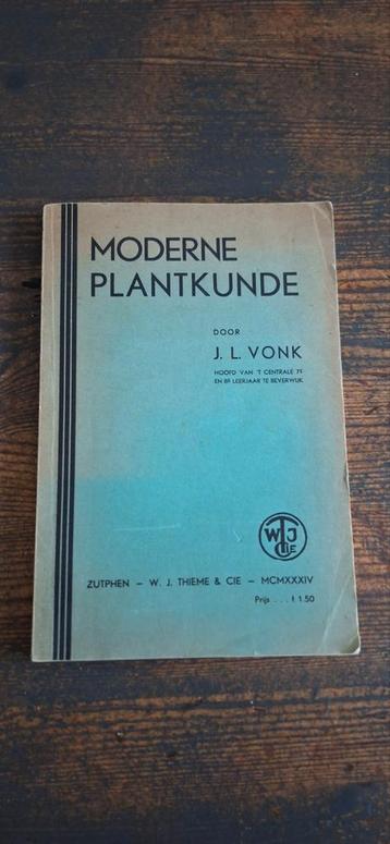 Moderne Plantkunde - J.L. Vonk (1934) beschikbaar voor biedingen