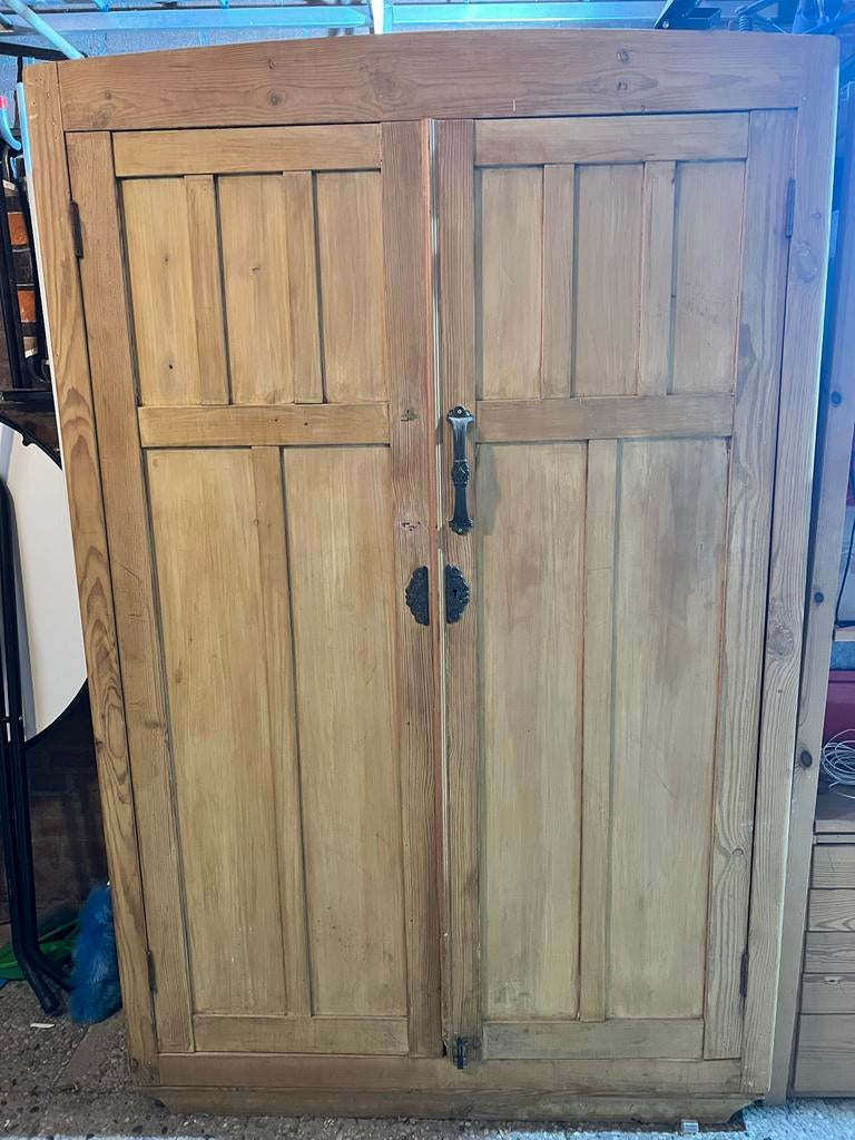 Mooie houten kast / garderobekast - 120x185x53 cm, Huis en Inrichting, Kasten | Kledingkasten, Ophalen, Gebruikt, 100 tot 150 cm