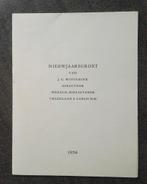 Nieuwjaargroet WB 1956 (knipkunst, silhouette H.D. Voss), Antiek en Kunst, Ophalen of Verzenden