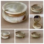 Vintage marmeren sieraaddoos en asbak, Antiek en Kunst, Ophalen of Verzenden