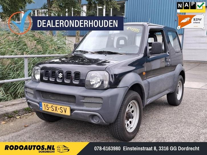 Suzuki Jimny 1.3 JX 4WD - AWD Nieuwe APK 2006, Auto's, Suzuki, Bedrijf, Jimny, 4x4, ABS, Airbags, Startonderbreker, Benzine, Euro 4