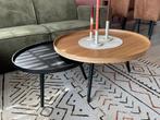 WOOOD Houten Salon Tafels - Diverse Stijlen, Huis en Inrichting, Tafels | Salontafels, Ophalen, Rond, 50 tot 100 cm, Zo goed als nieuw
