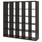 Kallax - zwart bruin - 5 x 5, Huis en Inrichting, Kasten | Boekenkasten, Ophalen, Met plank(en), Gebruikt, Kunststof