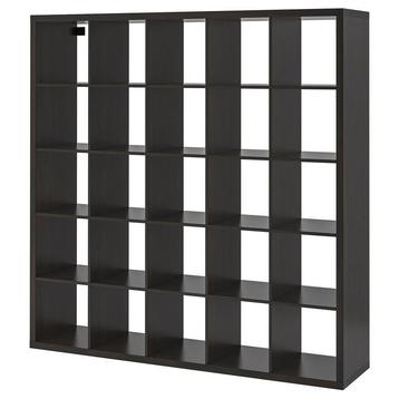 Kallax - zwart bruin - 5 x 5 beschikbaar voor biedingen