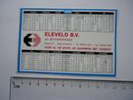 sticker Oud Beilen ELEVELD bv bouw retro 1990 kalender, Verzenden