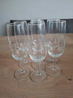 Champagne- en wijnglazen met decoratie, Huis en Inrichting, Glas of Glazen, Ophalen of Verzenden, Effen, Glas
