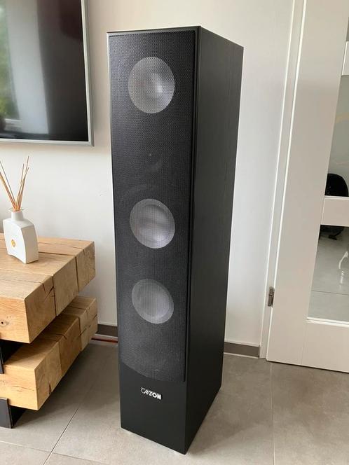 Canton GLE 490.2 zwart in nieuwstaat, Audio, Tv en Foto, Luidsprekers, Zo goed als nieuw, Front, Rear of Stereo speakers, 120 watt of meer