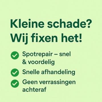 Klein Schadeherstel beschikbaar voor biedingen