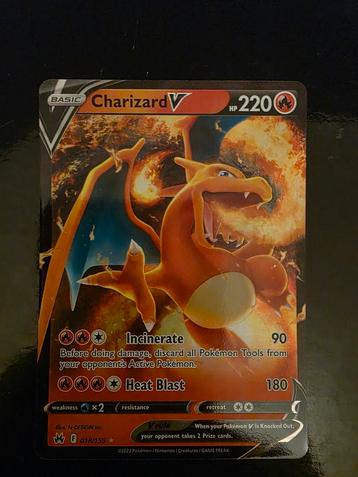 Charizard V Pokémon Kaart beschikbaar voor biedingen