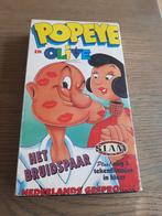 Popeye en Olive plus nog 3 tekenfilms in kleur videoband, Cd's en Dvd's, VHS | Kinderen en Jeugd, Gebruikt, Tekenfilm, Alle leeftijden
