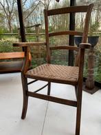 Vintage houten stoel met riet, Ophalen