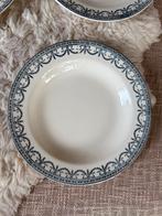 Salins Guirlander borden 10x diepe borden 1890 izgst, Antiek en Kunst, Antiek | Servies los, Ophalen of Verzenden