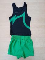 Turnpakje jongen mt 140, Sport en Fitness, Turnen, Gebruikt, Turnpak(je), Groen, Kindermaat 122 t/m 140